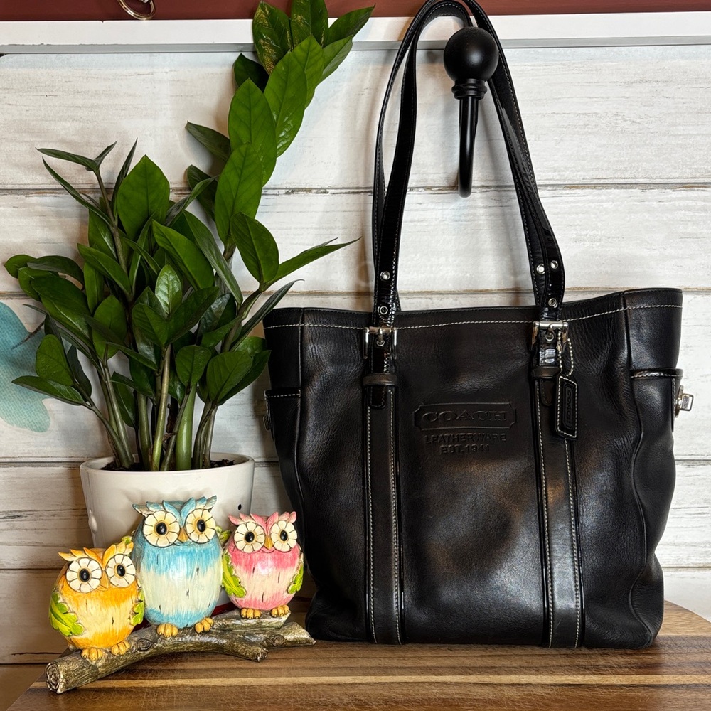 Coach Black Hamilton Tote